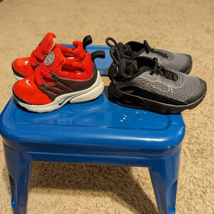 Nike Air Max 2090 black wolf grey and Nike Air Presto University Red/Black TD